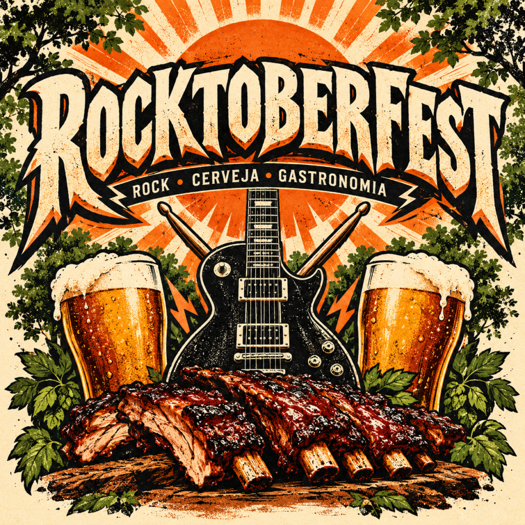 Arte ilustrativa de Rocktoberfest na Quinta da Boa Vista